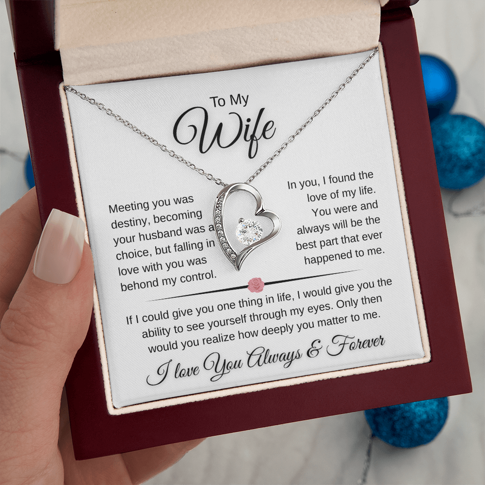 Sparkling Forever Love Necklace Romantic Wife Gift (26)