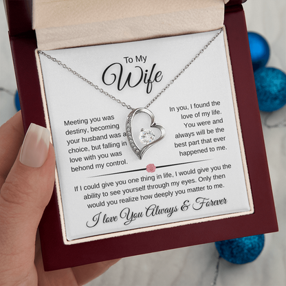 Sparkling Forever Love Necklace Romantic Wife Gift (26)