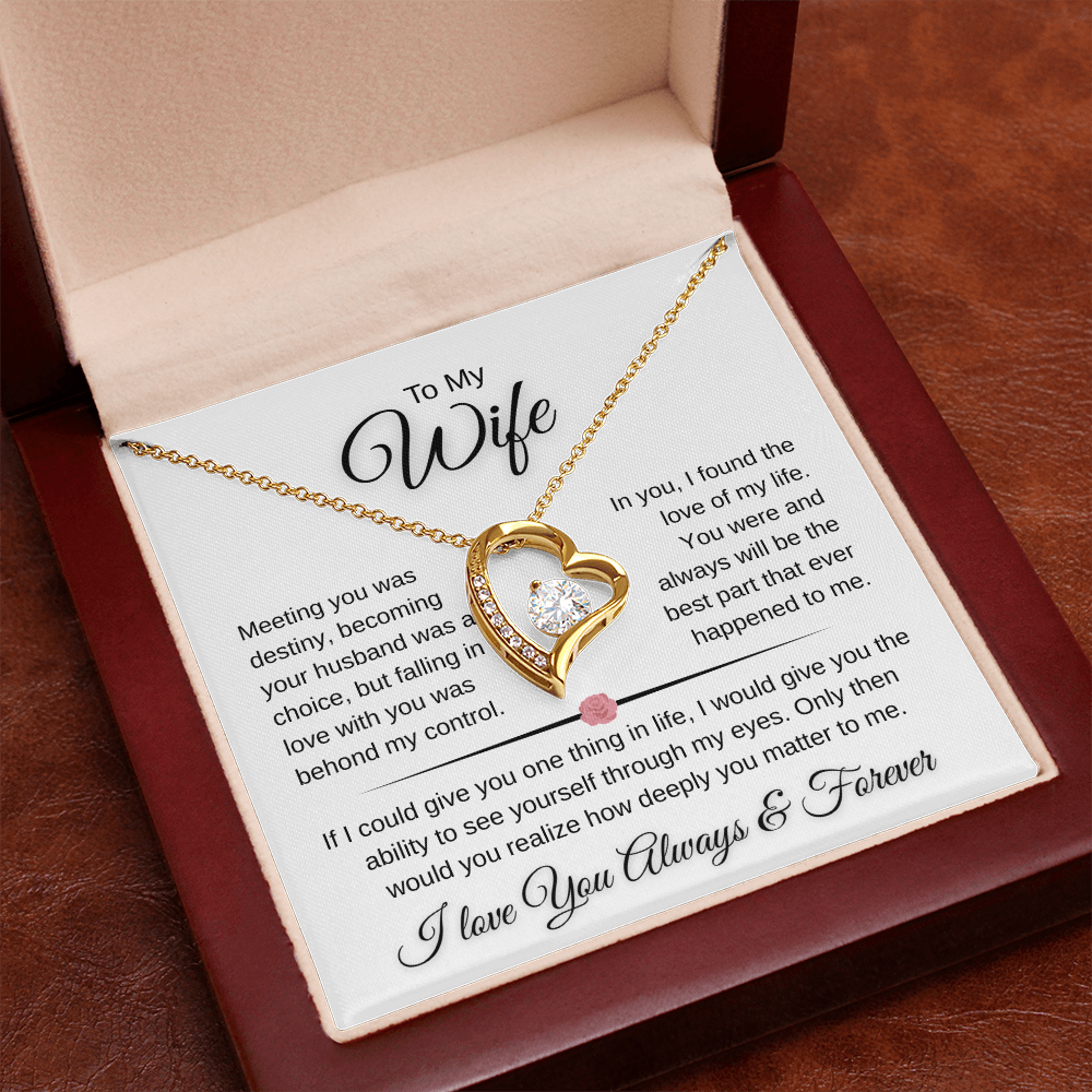 Sparkling Forever Love Necklace Romantic Wife Gift (26)