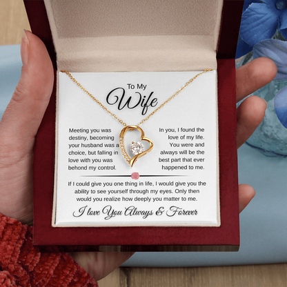Sparkling Forever Love Necklace Romantic Wife Gift (26)