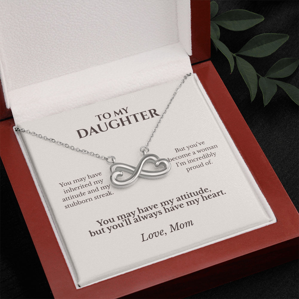 To My Daughter Necklace from Mom | Funny & Heartfelt Gift