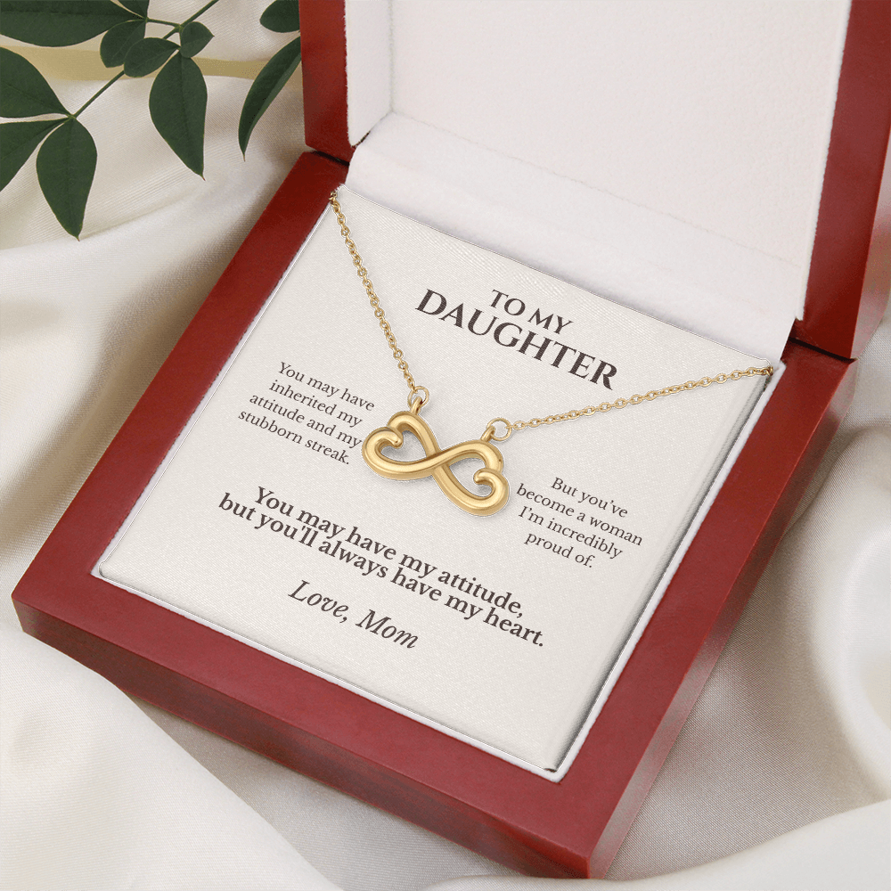 To My Daughter Necklace from Mom | Funny & Heartfelt Gift