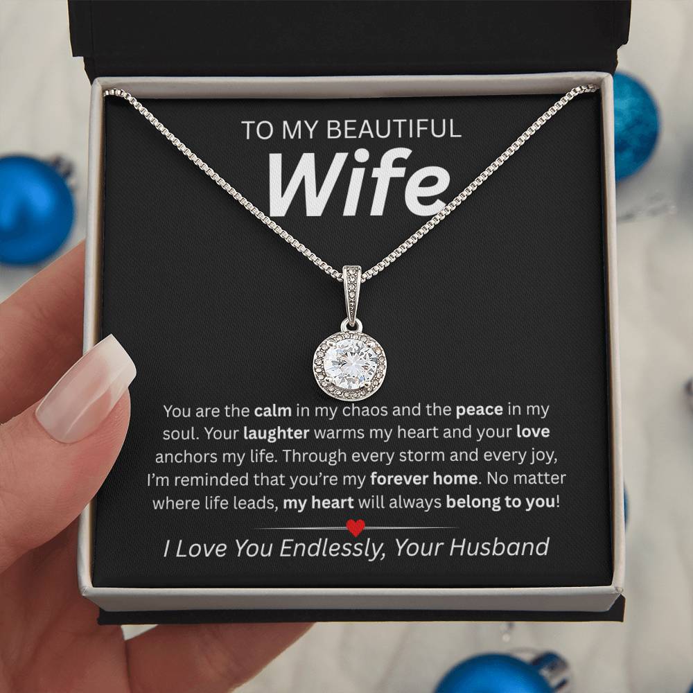 To My Beautiful Wife – Eternal Hope Necklace Gift from Husband | Heartfelt Love Message
