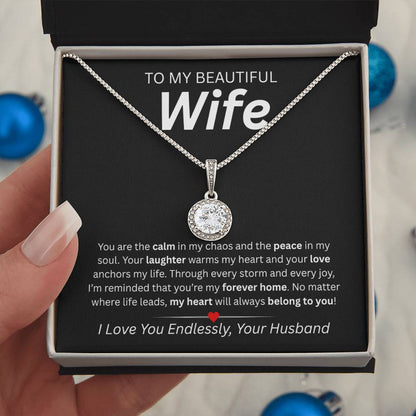 To My Beautiful Wife – Eternal Hope Necklace Gift from Husband | Heartfelt Love Message