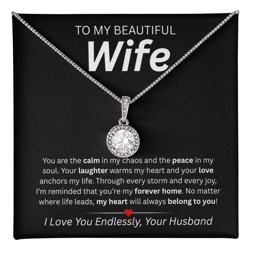To My Beautiful Wife – Eternal Hope Necklace Gift from Husband | Heartfelt Love Message