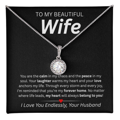 To My Beautiful Wife – Eternal Hope Necklace Gift from Husband | Heartfelt Love Message