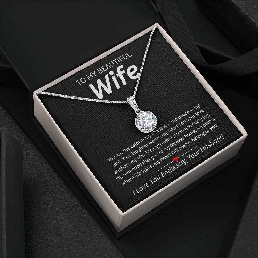 To My Beautiful Wife – Eternal Hope Necklace Gift from Husband | Heartfelt Love Message