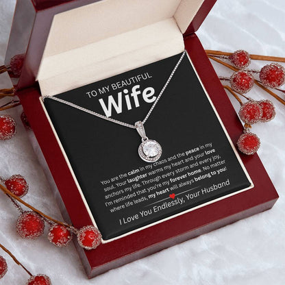 To My Beautiful Wife – Eternal Hope Necklace Gift from Husband | Heartfelt Love Message