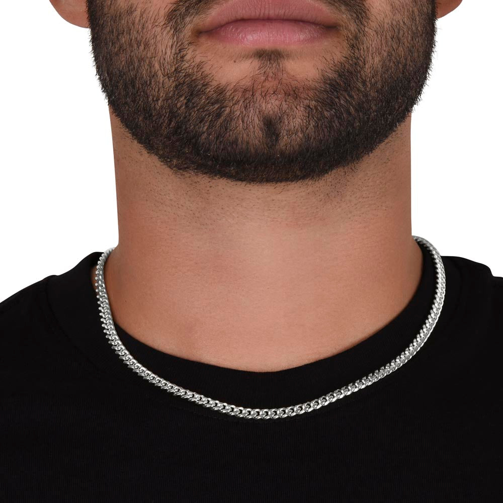 To My Husband Cuban Link Chain – Ball & Chain Gift from Wife