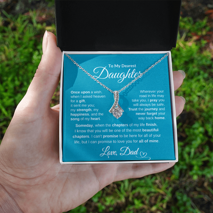 Dad To Daughter Alluring Beauty Necklace Forever Love