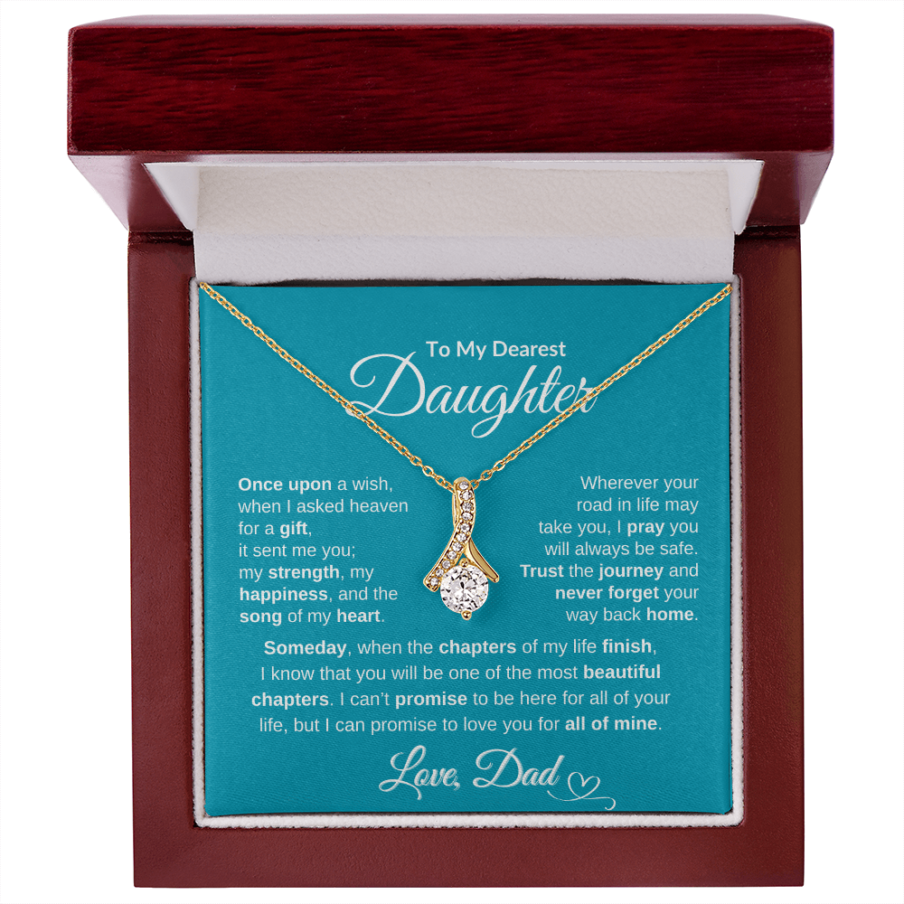 Dad To Daughter Alluring Beauty Necklace Forever Love