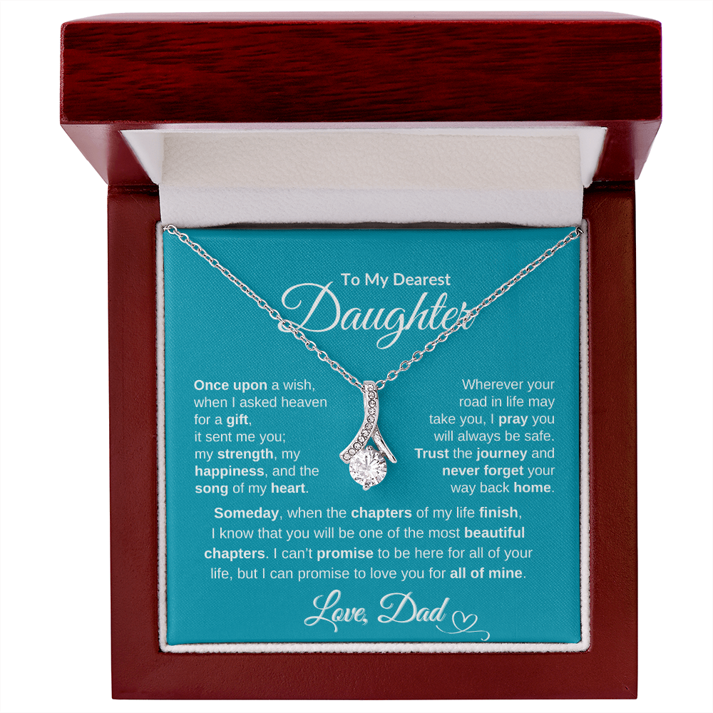 Dad To Daughter Alluring Beauty Necklace Forever Love