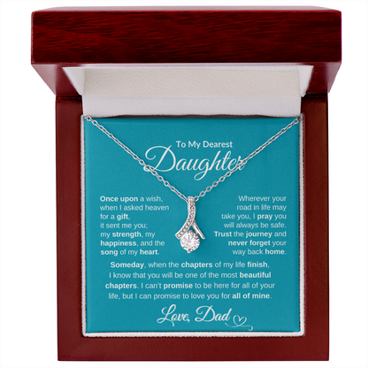 Dad To Daughter Alluring Beauty Necklace Forever Love
