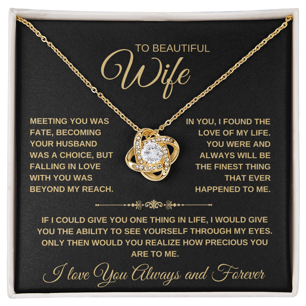 To My Wife Love Knot Necklace Gift (24)