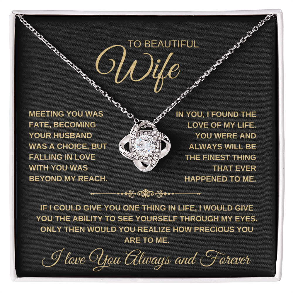 To My Wife Love Knot Necklace Gift (24)