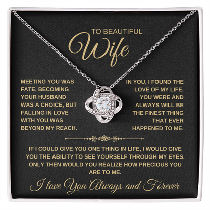 To My Wife Love Knot Necklace Gift (24)
