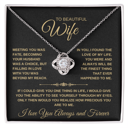 To My Wife Love Knot Necklace Gift (24)