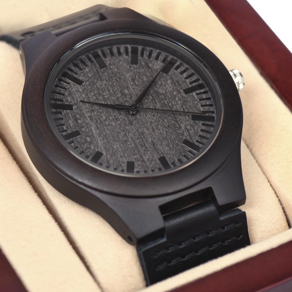 To My Husband Wooden Watch from Wife | Funny Anniversary Gift