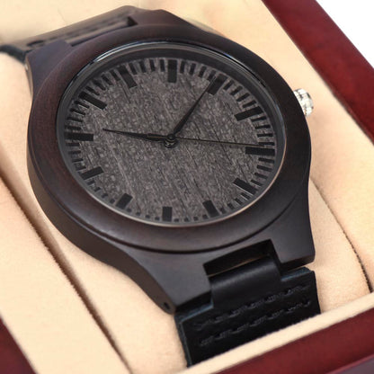 To My Husband Wooden Watch from Wife | Funny Anniversary Gift