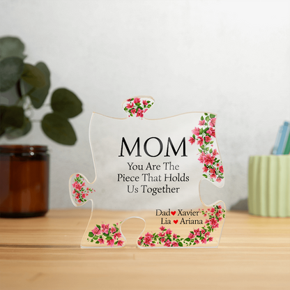 Personalized Mom Puzzle Acrylic Family Gift
