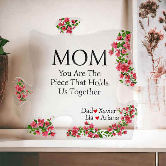 Personalized Mom Puzzle Acrylic Family Gift