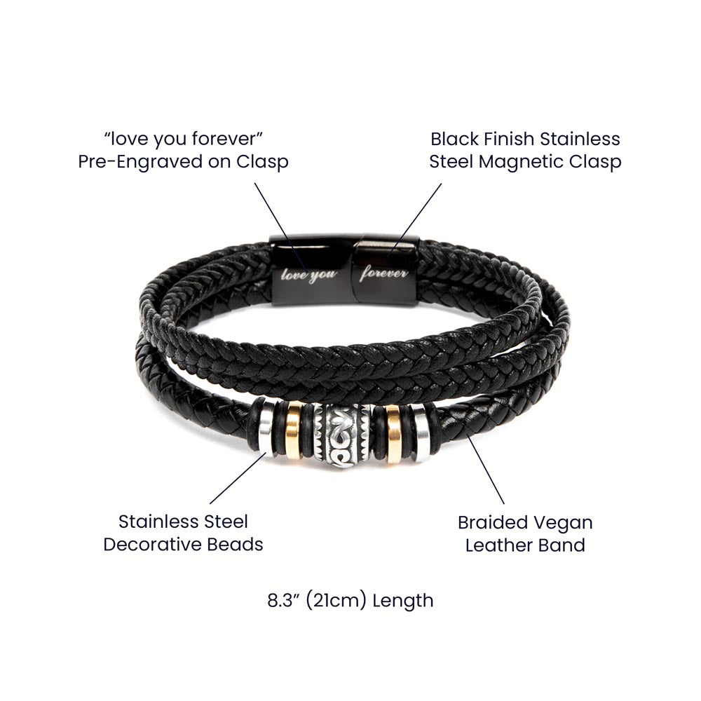 To My Grandson Bracelet from Grandma | Love You Forever Gift