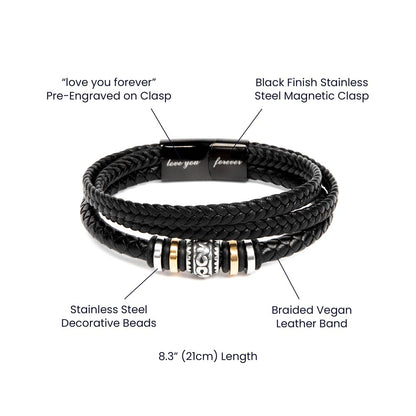 To My Grandson Bracelet from Grandma | Love You Forever Gift