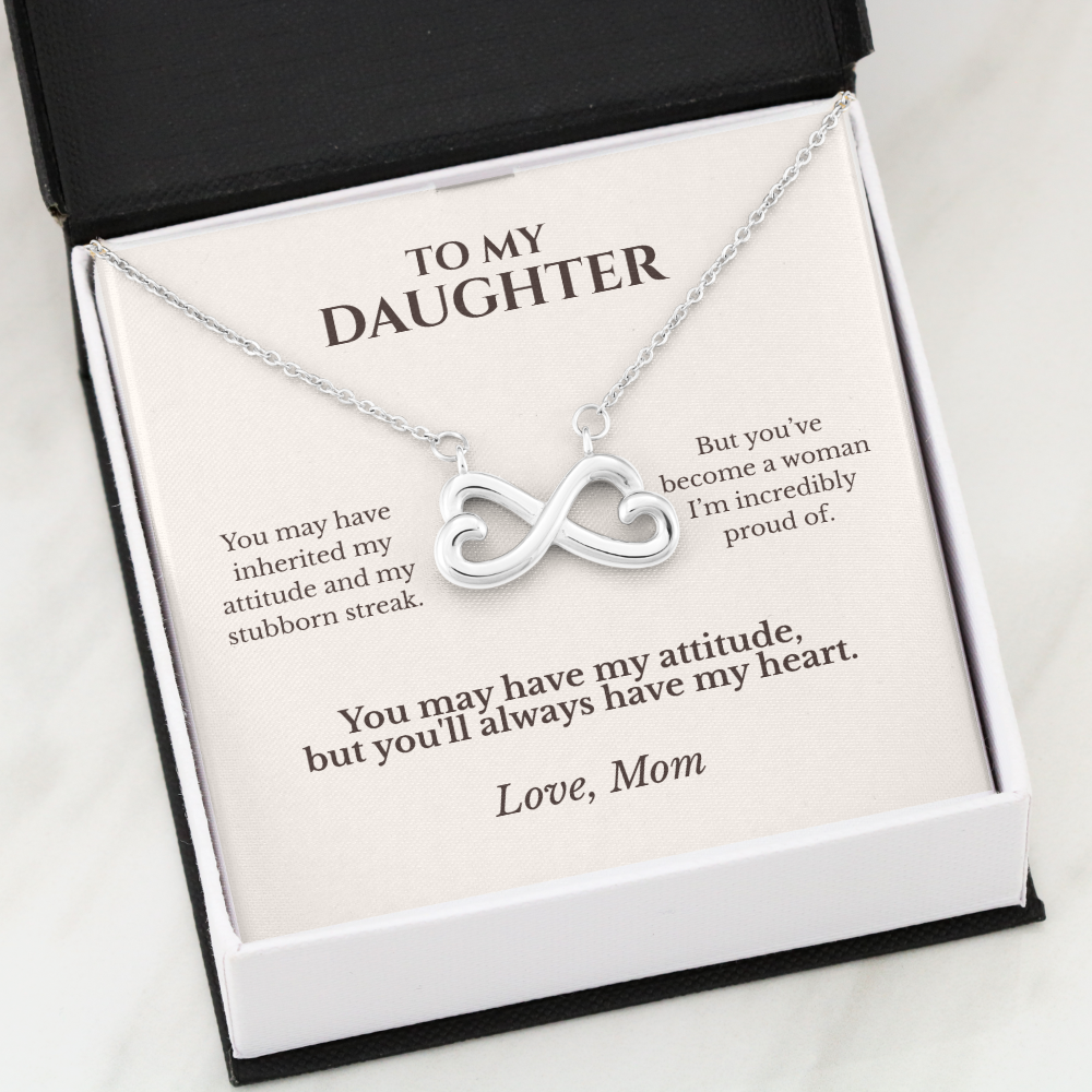 To My Daughter Necklace from Mom | Funny & Heartfelt Gift