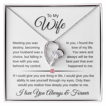 Sparkling Forever Love Necklace Romantic Wife Gift (26)