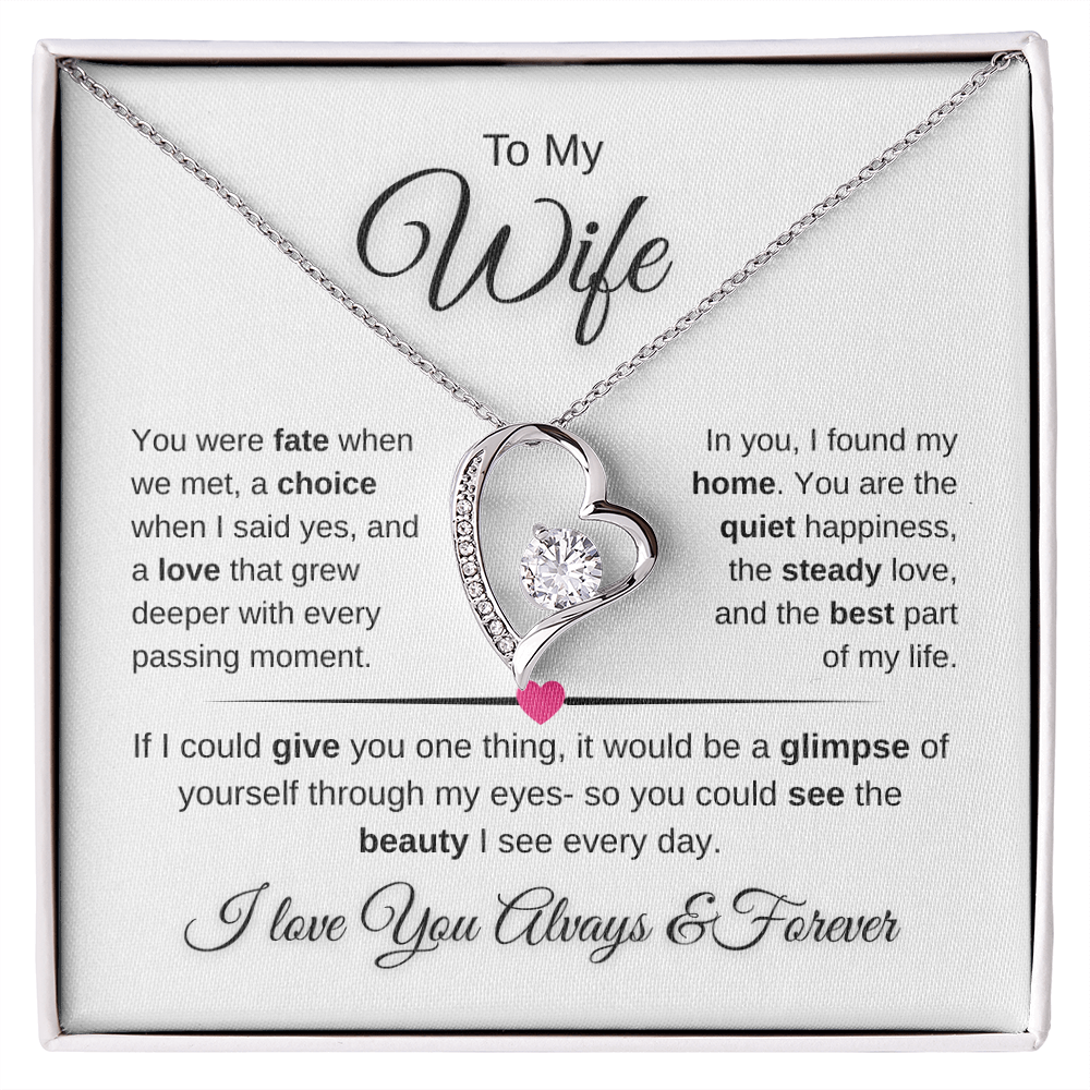 Forever Love Necklace Celebrating Marriage And Home