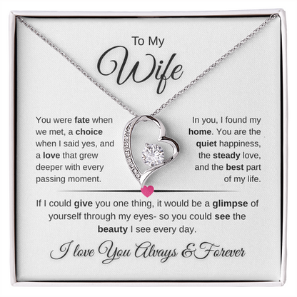 Forever Love Necklace Celebrating Marriage And Home