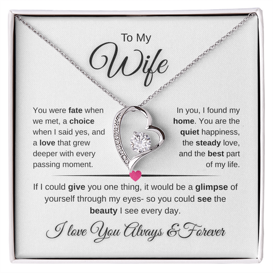 Forever Love Necklace Celebrating Marriage And Home