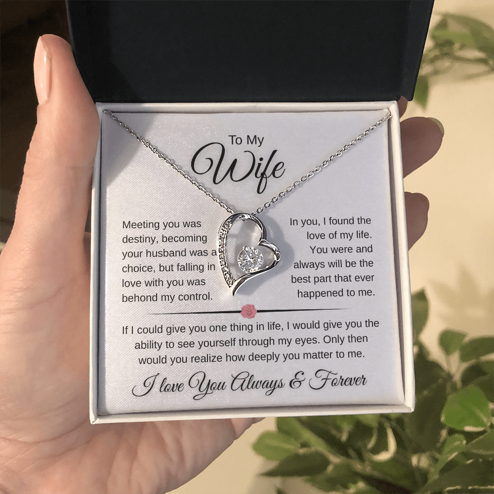 Sparkling Forever Love Necklace Romantic Wife Gift (26)