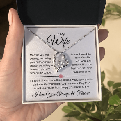 Sparkling Forever Love Necklace Romantic Wife Gift (26)