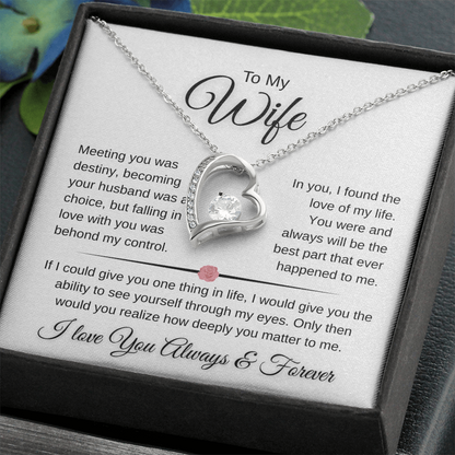Sparkling Forever Love Necklace Romantic Wife Gift (26)