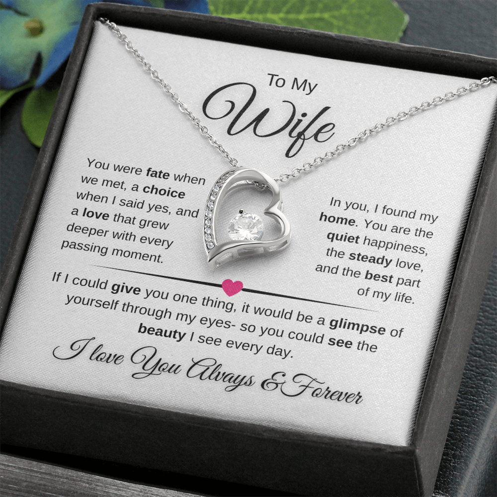 Forever Love Necklace Celebrating Marriage And Home