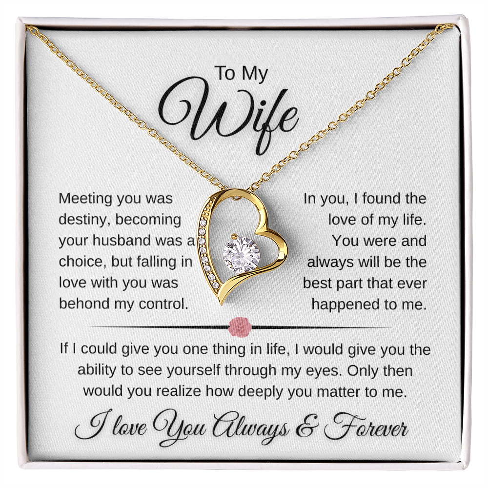 Sparkling Forever Love Necklace Romantic Wife Gift (26)
