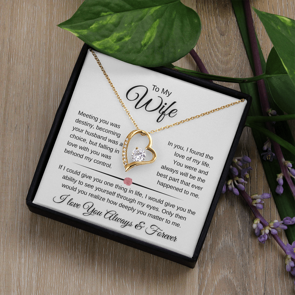 Sparkling Forever Love Necklace Romantic Wife Gift (26)