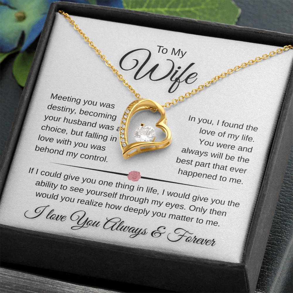Sparkling Forever Love Necklace Romantic Wife Gift (26)