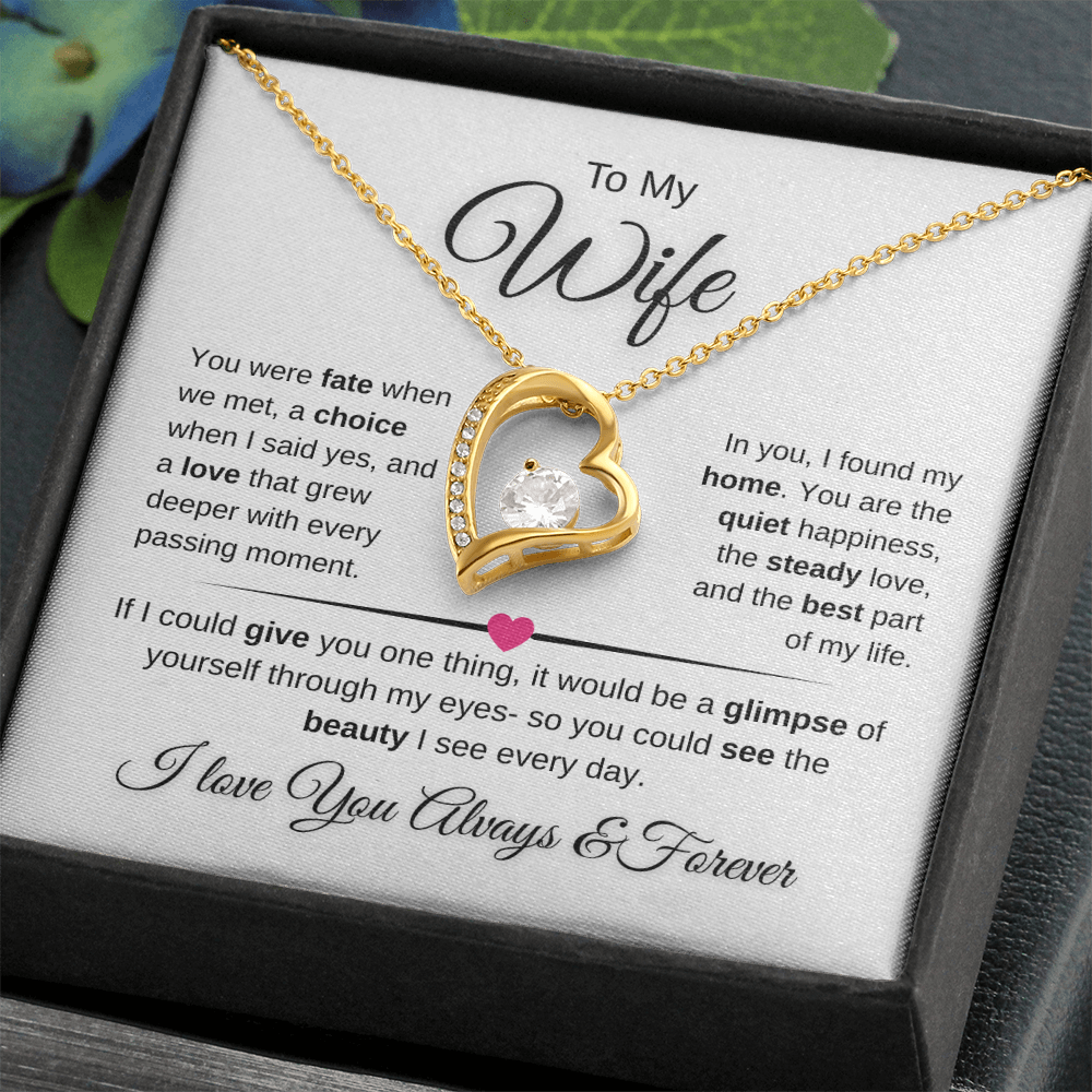 Forever Love Necklace Celebrating Marriage And Home