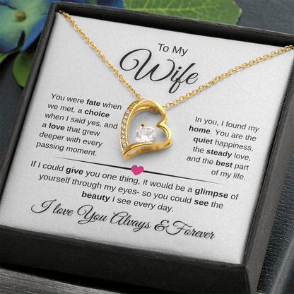 Forever Love Necklace Celebrating Marriage And Home